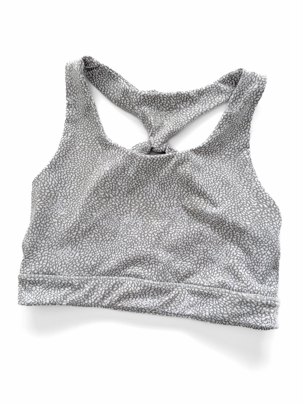 Cotton On Body Strappy Back Abstract Print Longline Sports Bra
